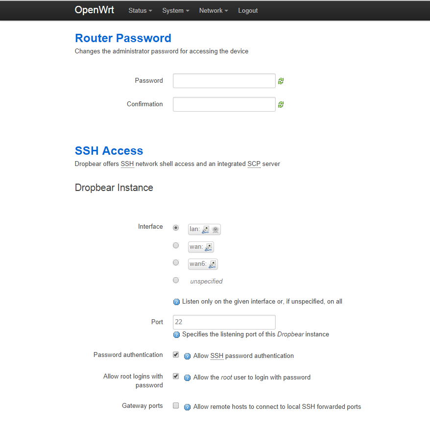 Set ssh to lan only