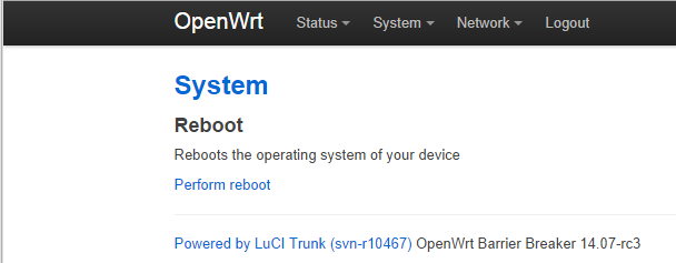 Reboot device